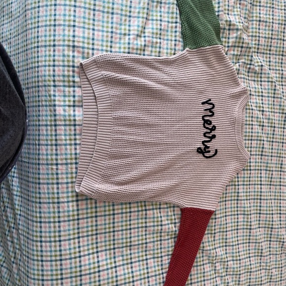 Nora Madison Merry Boutique Textured Knit Sweater in Soft Beige - Picture 2 of 3